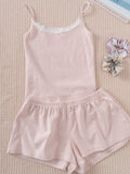 Ifomt Sweet Floral Print Tank Shorts Sets Women Summer New Cotton Slim Camis+Buttons Short Pants Cute Cozy Home Pajama 2 Piece Set Y2K