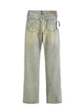 IFOMT Low Waist Washed Straight-Fit Boot-Cut Jeans