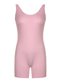 IFOMT Spring Outfits Sweetown Baby Pink Solid Backless Sleeveless Sexy Tank Rompers Womens Basic Casual Sports Summer Playsuit Rave Baddie Overalls