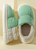 IFOMT Contrast Color Round-Toe Split-Joint Slippers