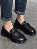 IFOMT Round-Toe Solid Color Square-Toe Shoes