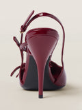 IFOMT Belt Buckle Hollow Pointed-Toe Split-Joint Pumps Sandals Sling Shoes