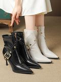 IFOMT Pointed-Toe Split-Joint Boots Pumps
