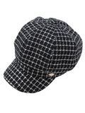 IFOMT Vintage Contrast Color Houndstooth Plaid Woolen Hat