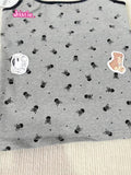 Ifomt Grey Skull Print Tank Camis + Straight Pant Set Two Piece Set For Women Retro Y2K Summer Vest 2025 New Home Casual Female Suit