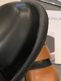 IFOMT Belt Buckle Hollow Round-Toe Split-Joint Sandals Wedges & Flatform