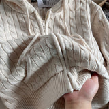 Ifomt Casual Beige Zipper Hooded Women Jackets Simple Solid Color Loose Knitting Sweatshirt Korean Chic Autumn Winter Coats New