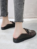 IFOMT Shallow Cut Square-Toe Loafers