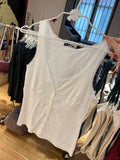 Ifomt Sweet White Lace Trim Slim Tank Tops Women Cotton U-neck Buttons Sleeveless Cardigan Vests Girls Preppy Style Cute Y2K Camis New