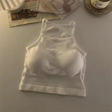 Ifomt Girls' Summer Y2K Wear Slim Short Sleeved T-shirt Camisole Sexy And Cute Young Girl Clothing Sweetheart Tea Cup Rabbit Short Top Casual Outfit