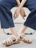 IFOMT Hollow Round-Toe Gladiators Sandals