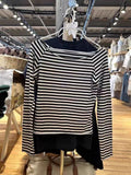 Ifomt Striped Slash Neck Slim T Shirts Women Casual American Streetwear Sexy Cotton Long Sleeve Tees Sweet Vintage T-shirts Y2K Tops
