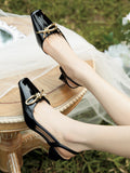 IFOMT Split-Joint Square-Toe Sandals Sling Shoes