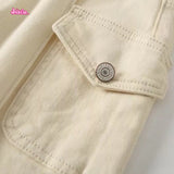 Ifomt Vintage Solid Slim Women's Denim Pants Spring Autumn Casual Pockets Trim Low Rise Jeans Femme Retro Streetwear Flare Pant Chic