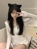 Ifomt 3 Pcs Sets Women Summer Sunscreen Thin Hooded Jackets Cropped Leisure Basic Camis Ball Gown Sweet Shorts Streetwear Korean Girls Casual Outfit