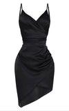 IFOMT Homecoming Dress Party Outfits Simple Sheath Straps 18th Birthday Dresses Black Birthday Outfits P1094