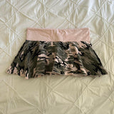 Ifomt Summer Y2K vintage leopard-print ruffled low-rise mini skirt for ladie Camo skirt aesthetic Elegant fashion for party streetwear Casual Outfit
