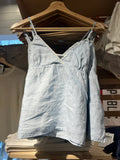 Ifomt Hollow Embroidery White Tank Camis 2025 New V-neck Adjustable Strap Simple Summer Vest Cotton Solid Waistband Sweet Y2K Tops