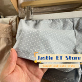 Ifomt Polka Dot Elastic Waist Chic Women Shorts 2025 New Cute Homewear Sleep Summer Shorts Y2K Fashion Tight Light Blue Female Trouser