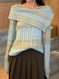 IFOMT Ombre Striped Irregular Design Slim Sweater