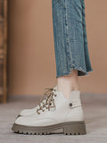 IFOMT Lace-Up Rivet Round-Toe Split-Joint Boots Dr. Martens Boots