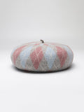 IFOMT Vintage Wool Contrast Color Beret Hat
