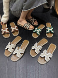 IFOMT Hollow Open Toe Split-Joint Slippers