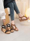 IFOMT Elasticity Open Toe Peep Toe Sandals Wedges & Flatform