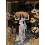 Ifomt Women's Graffiti Print Casual Baggy Y2k Harajuku Jogger Pants Vintage High Waist Baggy Trousers 2000s 90s Aesthetic Clothes 2024