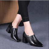 IFOMT  Botas Femininas Women Cute Sweet High Quality Square Heel Short Ankle Boots Lady Casual Street Winter Heel Shoes A790B