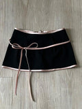 Ifomt Goth 2-Piece Set Summer Dresses Sling+Short Skirt Slim Harajuku Korea Crop Top Sexy Hot Girl Punk Y2k Grunge 2000s Emo Backless