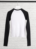 Ifomt Vintage Rock Graphic Long Sleeve T-shirts Women Autumn New Print Cotton Ribbed T Shirt Female Retro Streetwear Slim Y2k Tops
