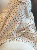 Ifomt Sweet Ruffled Floral Print Long Skirt Women Casual Elastic Waist Cotton A-line Summer Skirts Y2K Vintage Cute Tutu Faldas Femme