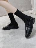 IFOMT Shallow Cut Square-Toe Loafers