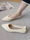 IFOMT Breathable Hollow Solid Color Flat Shoes