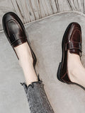 IFOMT Shallow Cut Square-Toe Loafers