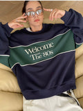 IFOMT 80's Print Loose Sweatshirt