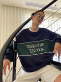IFOMT 80's Print Loose Sweatshirt