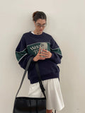 IFOMT 80's Print Loose Sweatshirt