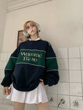 IFOMT 80's Print Loose Sweatshirt