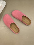 IFOMT Round-Toe Split-Joint Flat Shoes Slippers&Mules