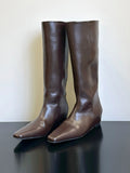 IFOMT Pointed-Toe Split-Joint Boots Pumps
