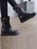 IFOMT Leisure Fashion Solid Leather Martin Boots