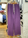 Ifomt New Purple Drawstring Straight Sweatpants Women Autumn Streetwear High Waist Cotton Trouser Casual Vintage Sport Loose Long Pant