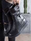 IFOMT Leisure Fashion Solid Leather Martin Boots