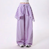 Ifomt Hip Hop Dance Trousers y2k pants cargo Sweatpants with Stylish Skirt Hem Design for Fall Loose Fit streetwear women baggy pants