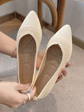 IFOMT Breathable Hollow Solid Color Flat Shoes