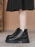 IFOMT Lace-Up Rivet Round-Toe Split-Joint Boots Dr. Martens Boots