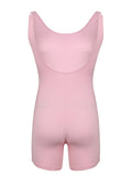 IFOMT Spring Outfits Sweetown Baby Pink Solid Backless Sleeveless Sexy Tank Rompers Womens Basic Casual Sports Summer Playsuit Rave Baddie Overalls
