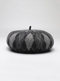 IFOMT Vintage Wool Contrast Color Beret Hat